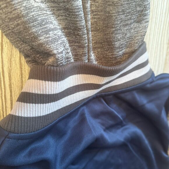 Colosseum Xavier Musketeers Logo Full Snap Hooded Jacket Men’s L Blue Gray New - Picture 10 of 14